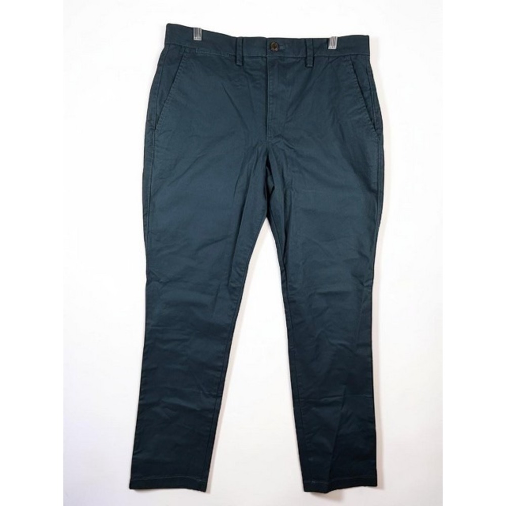 GAP Chino Pants Men 31x30 Slim Essential Khaki GapFlex Comfort Stretch Teal